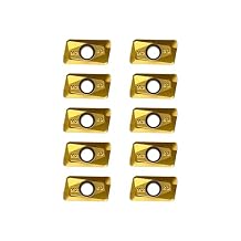 APMT1135PDER-M2 Carbide Milling Inserts, PVD Coated Indexable Milling Inserts, Carbide Turning Milling Cutter for Square Shoulder Milling Tools, 10Pcs