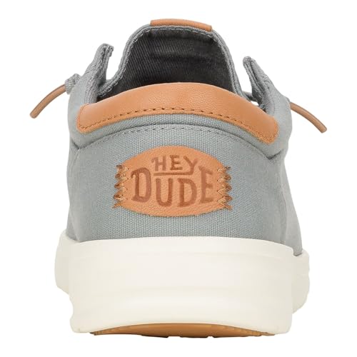 HEYDUDE Paul Canvas - Mocasines sin Cordones para Hombre, Gris (Monument Grey), 41 EU - imagen 5