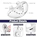 Micro Anti Snoring Devices, Electric Snoring Solution, Adjustable Wind Speed Anti Snore Device Aids for Men & Women,Universal All Nose Shapes(White)