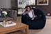 Sofa Sack Bean Bag Chair - Plush, Ultra Soft - Memory Foam Bean Bag Chair with Microsuede Cover - Stuffed Foam Filled Furniture and Accessories for Dorm Room 5 Feet - Navy