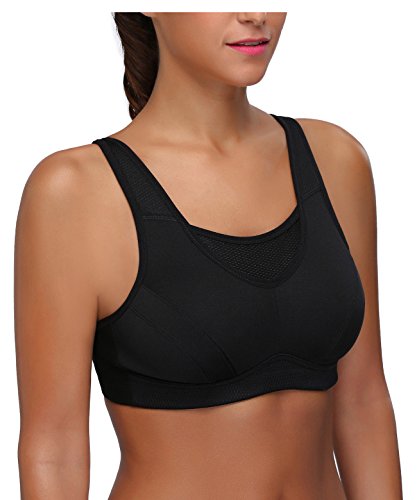 Image of Wingslove High Impact Sports Bras for Women Plus Size Non Padded Wirefree Workout Bra Bounce Control