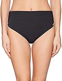 Vince Camuto Women's Standard Convertible High Waist Bikini Bottom Swimsuit, Surf Shades Black, Large