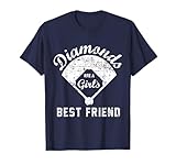 Diamonds are a Girl's Best Friend T Shirt, Softball Mom Gift T-Shirt