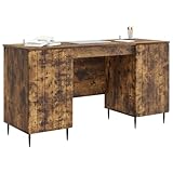 Solivagant Schreibtisch Geräucherte Eiche 142,5 x 50 x 75 cm Holzwerkstoff, Möbel,Möbelgarnituren, 41.2 kg-3414590