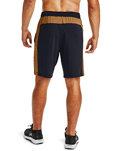 Under Armour Men's Mk1 Shorts , Black (003) / Yellow Ochre , Large #TOP3