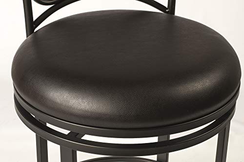 Hillsdale Furniture Dundee Swivel Counter Stool, Dark Coffee - Image 4