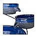 Smart Solar 23967R01 4-Tier Solar Powered Cascading Fountain, Blueberry And Rustic Blue, Powered By A Separate Included Solar Panel Along With a 10-Foot Cable