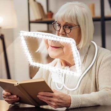 embroidery magnifying glass and light
