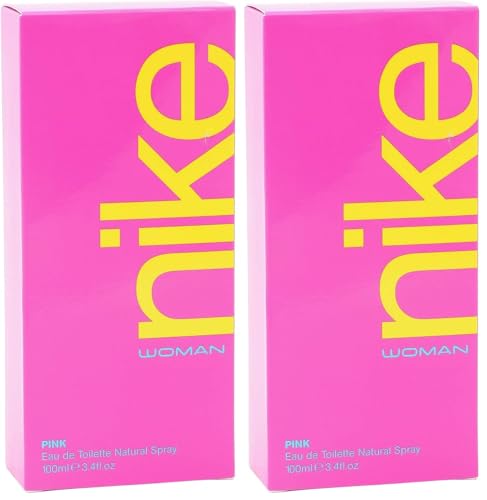 Eau de Cologne NIKE Pink pour femme lot de 2 flacons de 100 ml au parfum frais floral fruité