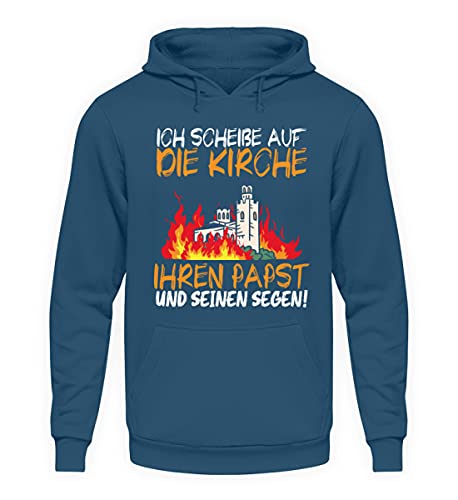 Sweat à capuche original sweat bleu Airforce taille L message allemand
