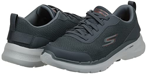 Image of Skechers Men's Gowalk 6-Athletic Workout Walking Shoes with Air Cooled Foam Sneakers, Charcoal 2, 7.5 X-Wide
