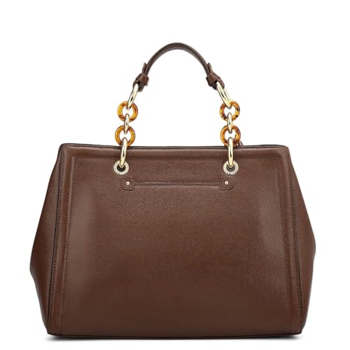 Image of Da Milano Leather Satchel for Women (00023D)