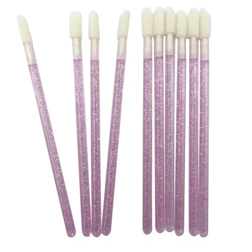 Kit 2x50 Pincel Aplicador Descartável Batom Limpeza Cílios