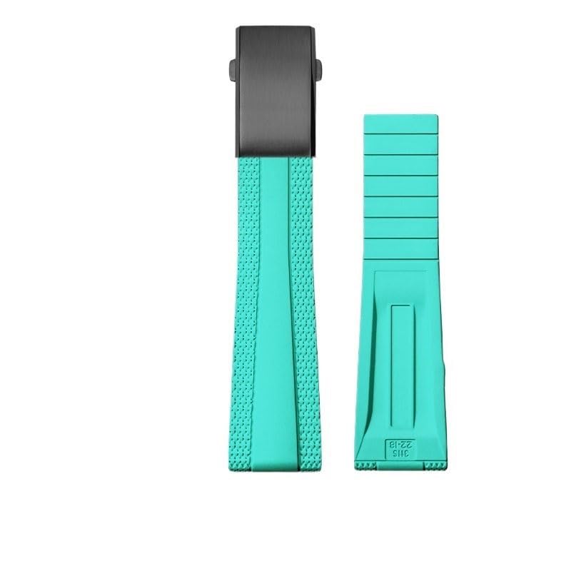 Bracelet montre caoutchouc fluoré pliable pour Breitling Avenger Super Ocean