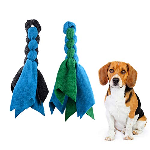 Brinquedo para cães - Brinquedo para cães - 2 peças de corda de mastigar para cães de tecelagem com