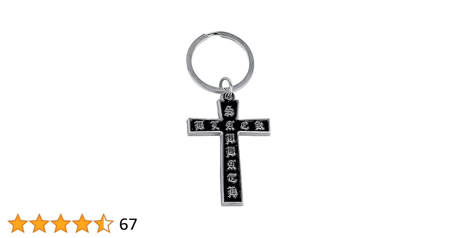 Amazon.com: Black Sabbath - Cross Metal Keychain : Clothing