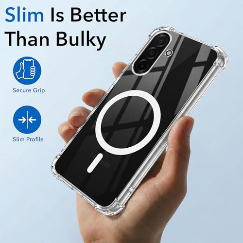 Image of Jkobi Shockproof Crystal-Clear Back Cover for Samsung Galaxy A26 5G (Magsafe Wireless Support | Drop & Camera Protection | Hard Polycarbonate)