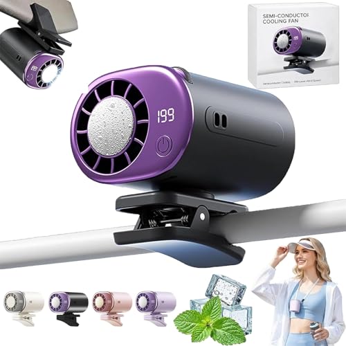 Imagen de Ventilador de aire acondicionado con clip para coche 2026 con pantalla LED