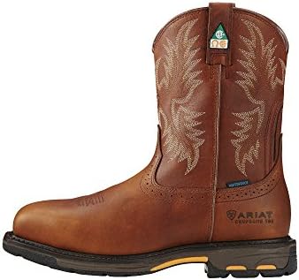 Ariat Mens WorkHog Wide Square Toe CSA Waterproof Composite Toe Work Boot Dark Copper 11.5 Wide | Image 1