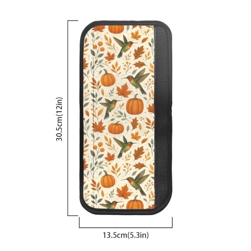 Image of Dreaweet Hummingbird Maple Leaf Fridge Handle Covers Set of 4 Fall Kitchen Decor Washable Non Slip Appliance Handle Covers for Refrigerator Oven Microwave Dishwashers