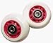 Set of 2 Red Replacement Wheels for Razor Power Rider