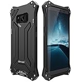 Galaxy S8 Plus Metal Case, LIGHTDESIRE Slim Shockproof Rugged Military Aluminum Bumper Frame with Anti-Slip Side Grip for Samsung Galaxy S8 Plus (Black)