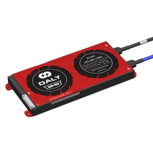 DALY Smart BMS Li-ion 48V 14S 120A with UART Communication, Resetting Bluetooth Module,Common Port for RV Lithium Power Rated 3.7V Converter (Smart BMS,120A)