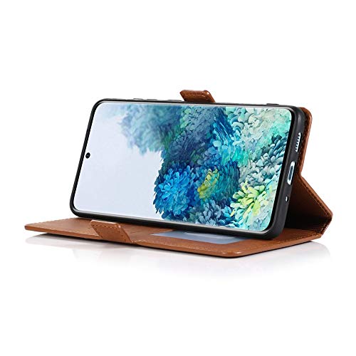 SHUNDA Capa para Samsung Galaxy S20 FE 5G, capa carteira magnética ultrafina de couro com compartime
