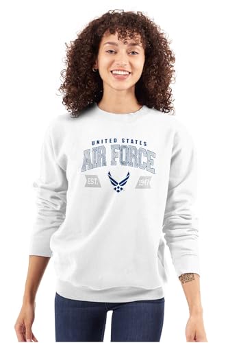 Brisco Brands US Air Force Wing Emblem Established Sweatshirt for Men or Women3
