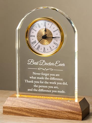 MakerTick Doctor Appreciation Clock Gift for Men, Women - Best