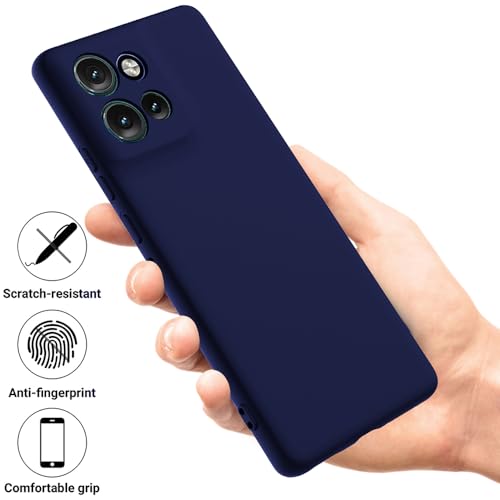 Image of Back Cover for Motorola Moto Edge 50 Neo 5G | Full Camera Protection | Premium Liquid Silicon Case | Flexible Bumper Case for Motorola Moto Edge 50 Neo 5G (Dark Blue)