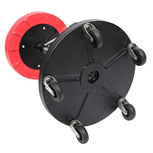 Parts-Diyer Garage Mechanic Rolling Shop Stool 300 Lb Capacity Pneumatic Rolling Mechanic Creeper Seat Stool Chair Black Red #TOP2