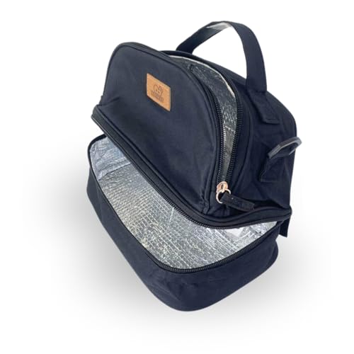 Bolsa Termica Marmita Lancheira Pequena Masculina Feminina Para Trabalho Alça Ajustável (Azul)
