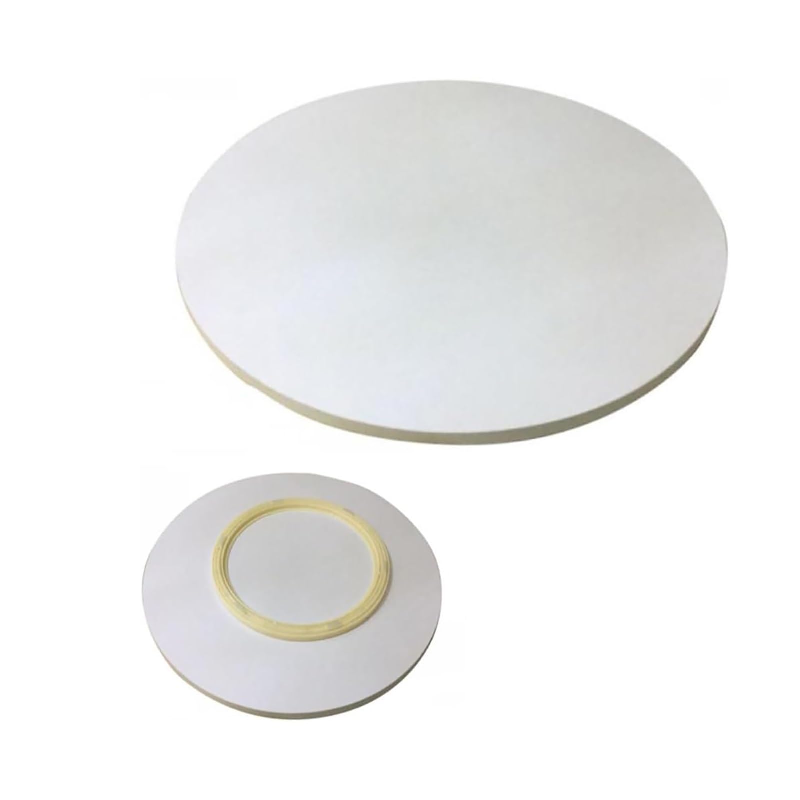 Grande vassoio da portata in legno bianco Lazy Susan, robusto piatto girevole rotondo per tavolo da pranzo e cucina, vassoio rotante resistente per uso domestico e alberghiero