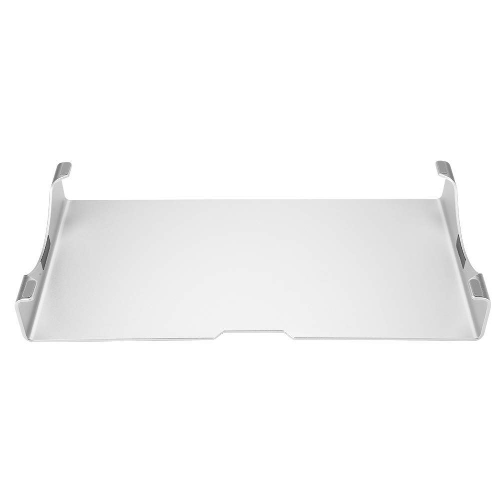 Support de Moniteur en Alliage d'aluminium, Argent, Organisateur de Bureau Ergonomique avec Trou pour Câble, Idéal pour les Ordinateurs et Ordinateurs Portables, 15,7 Pouces de Large