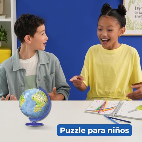 Puzzle 3D Niños Globo Terráqueo Ravensburger de 187 piezas para montar en familia 4