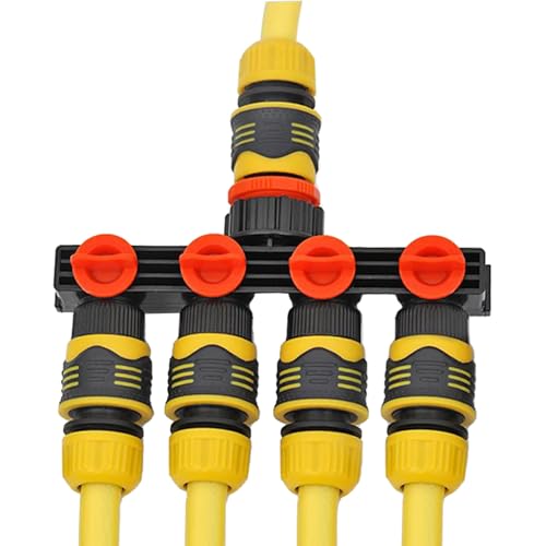 Divisor de manguera de riego, conector de mangueras de riego para jardín, conexión robusta para riego por goteo y lavado automático