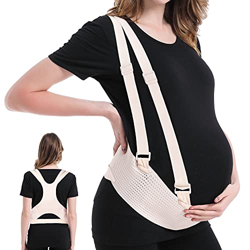 [Upgrade Version]Belly Band For Pregnancy,TOBRBE Maternity Pregnancy Belly Support Band,Adjustable Maternity Pregnancy Belt (L(Weigh 165-220 pounds))