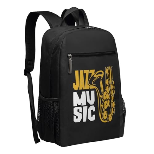 Jazz Saxophone Music Backpack 17 Inch For Travel Laptops Backpack2