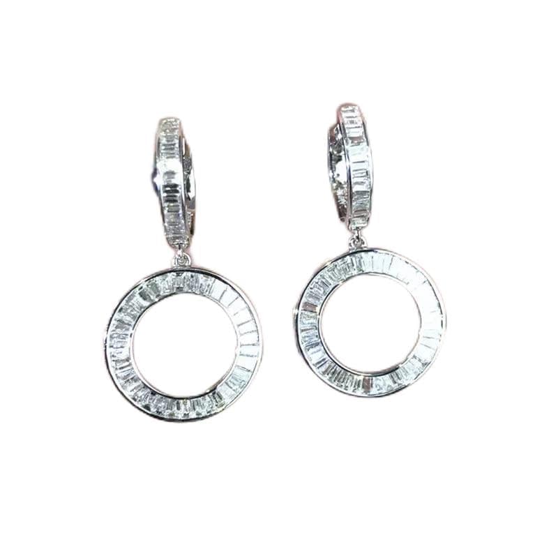 Boucles d'oreilles pour femmes et bijoux de mariage élégants en cristal taillé