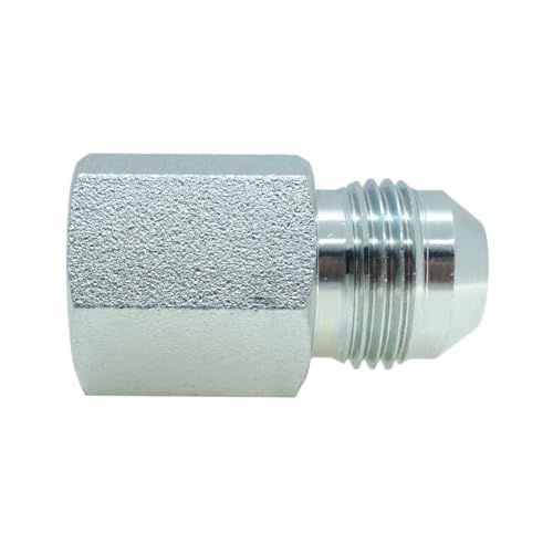 Image of 1 Piece 1 /2 inch (3 /4-16) Male JIC X 3 /8 inch Female NPTF, 37 Flare to Pipe Adapter Hydraulic
