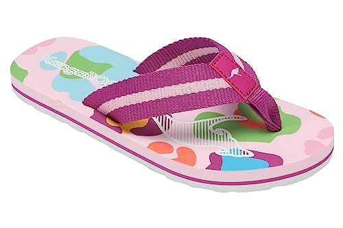 KangaROOS Mädchen K-bk Bay Sandale, Frost Pink Leo, 31 EU