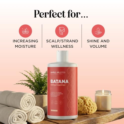 Image of Biotin & Batana Oil Shampoo for Thinning Hair - Volumizing Shampoo for Fine Hair with Onion B Vitamins Rosemary Argan & Tea Tree Oils - Paraben Silicone and Sulfate Free Vegan Formula (16 Fl Oz)