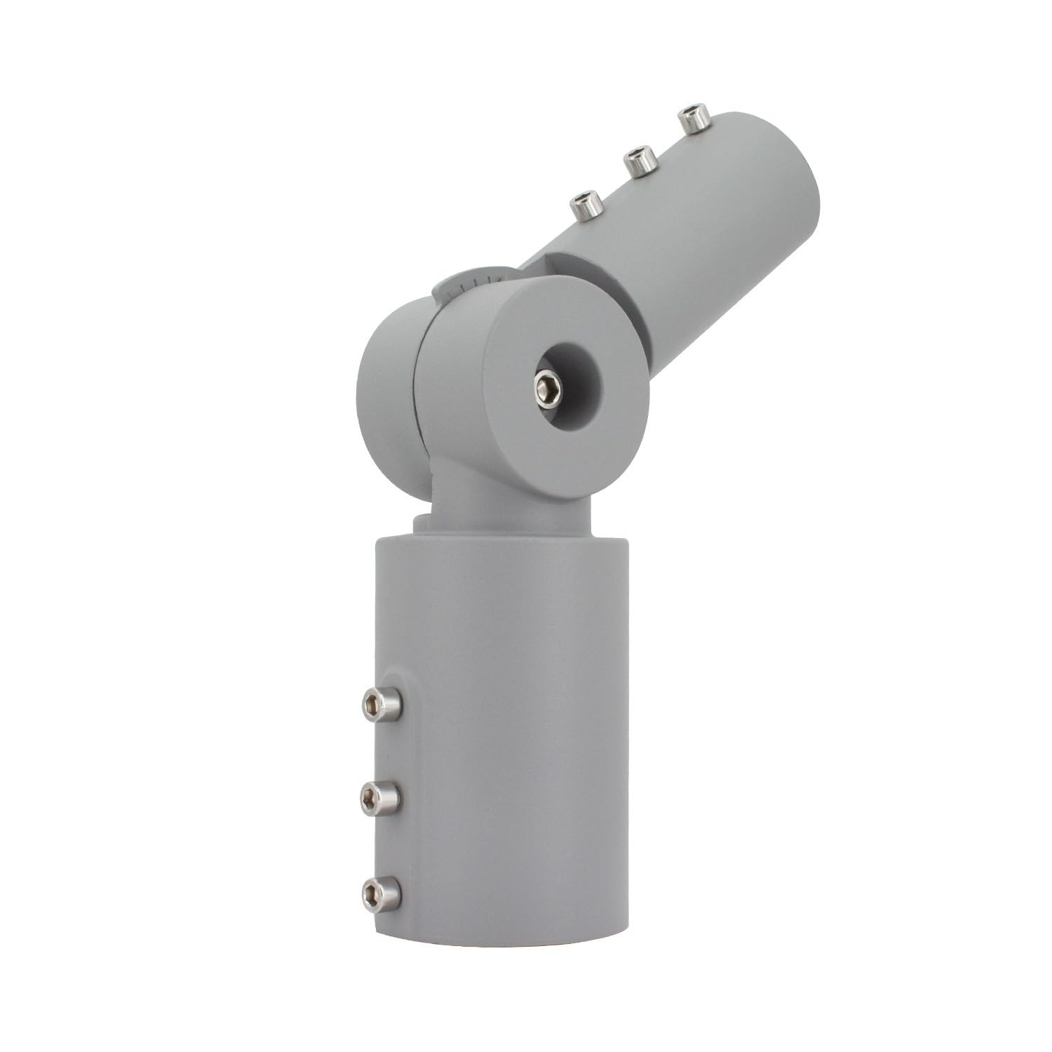 LEDKIA LIGHTING Brazo de Columna Direccionable 90º Ø60 mm para Luminarias de Alumbrado Público Gris