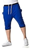 VSCT Herren Sweat Shorts baggy mit großen Taschen blau
