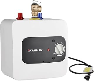 CAMPLUX Mini Tank Electric Water Heater 1.32 Gallons Hot Water Heaters 110V 120V, Under Sink Water Heater with Cord Plug 1.44kW, UL Listed