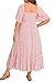 Women Light Pink Plus Size Dress Floral Maternity Easter Spring Baby Shower Short Ruffle Sleeve Pocket Tiered Maxi Dress