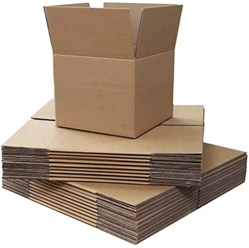 Lot de 5 boîtes d'expédition postale en carton cuboïde à paroi simple pour petits colis 203 x 152 x 152 mm Cover
