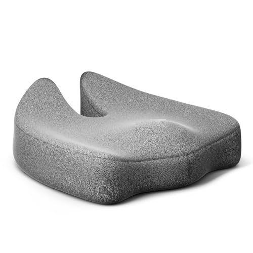 Image of Ultimate Pro Seat Cushion for Hip,Tailbone,Coccyx,Sciatica Pain Relief,Foam Ergonomic Design, Contoured Cushion for Office or Home Chairs (18 x 18 x 4 INCH)