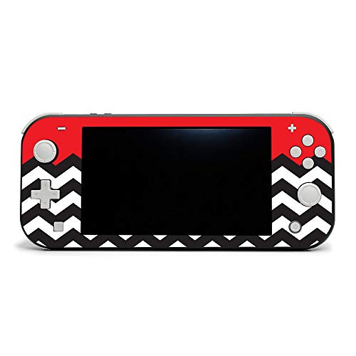 MightySkins Skin Compatible with Nintendo Switch Lite - Red Chevron | Protective, Durable, and Unique Vinyl Decal Wrap Cover | Easy to Apply, Remove, and Change Styles | Made in The USA